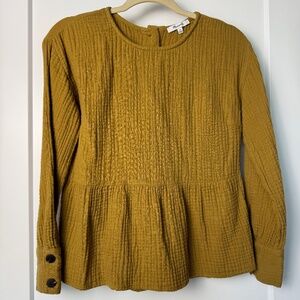 Madewell Peplum Gauze Top